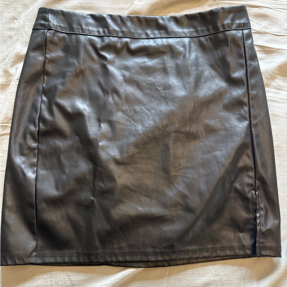 Black Leather Skirt